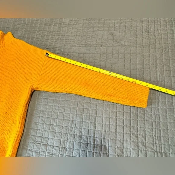 forever 21 oranger Ribbed Mock  turtleneck sweater - Picture 6 of 8